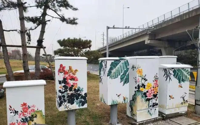 街頭配電箱變身“藝術(shù)品”，成為一道靚麗風(fēng)景線(xiàn)